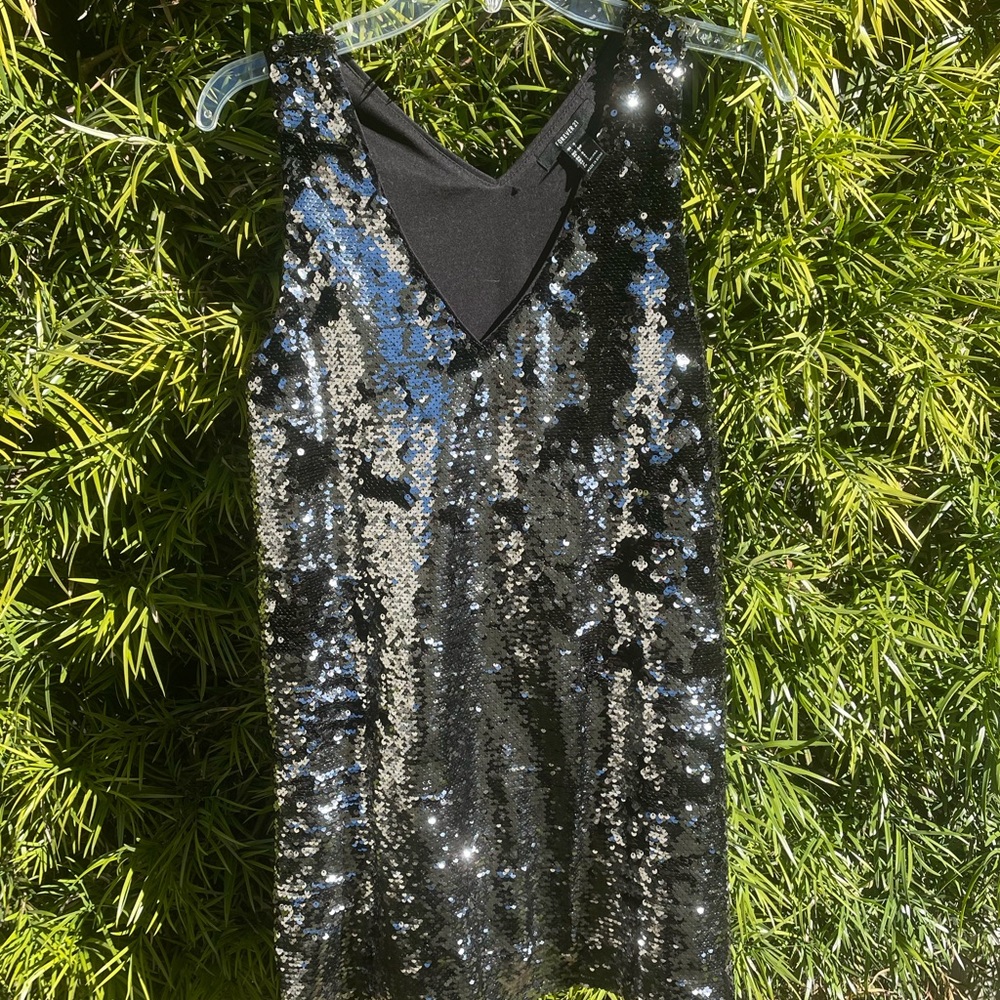 Silver Sequin Dress